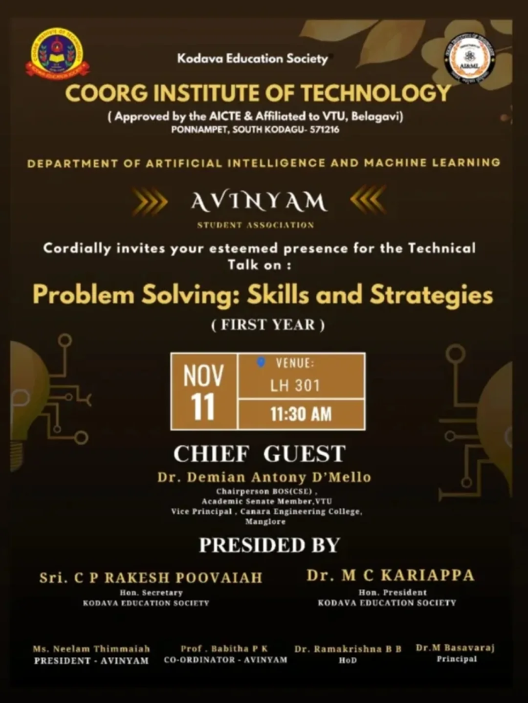 Technical Talk on Problem Solving: Skills and Strategies