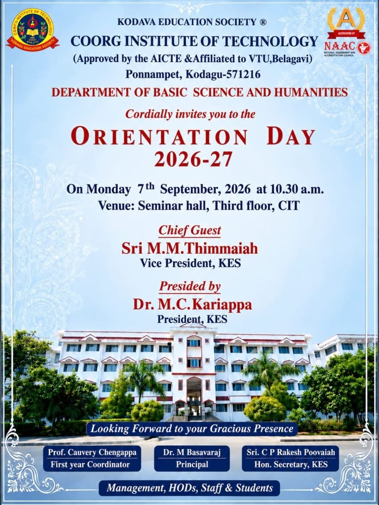 Orientation Programme for the New Batch of Engineering Students 2026-27 Day-1