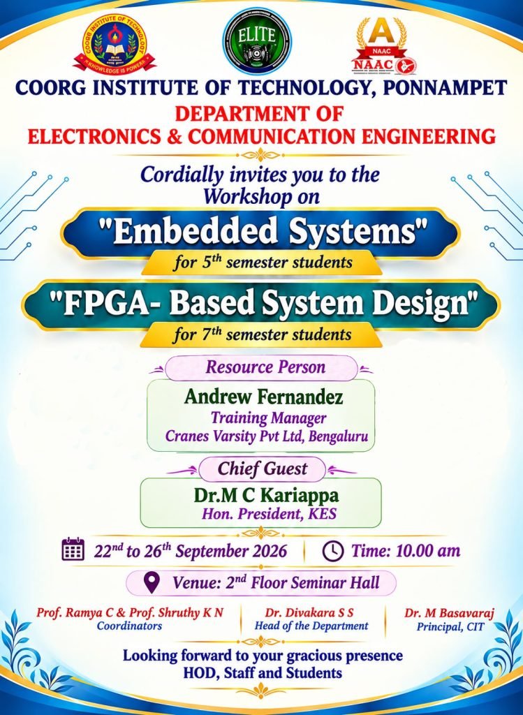 Embedded system  & FPGA workshop